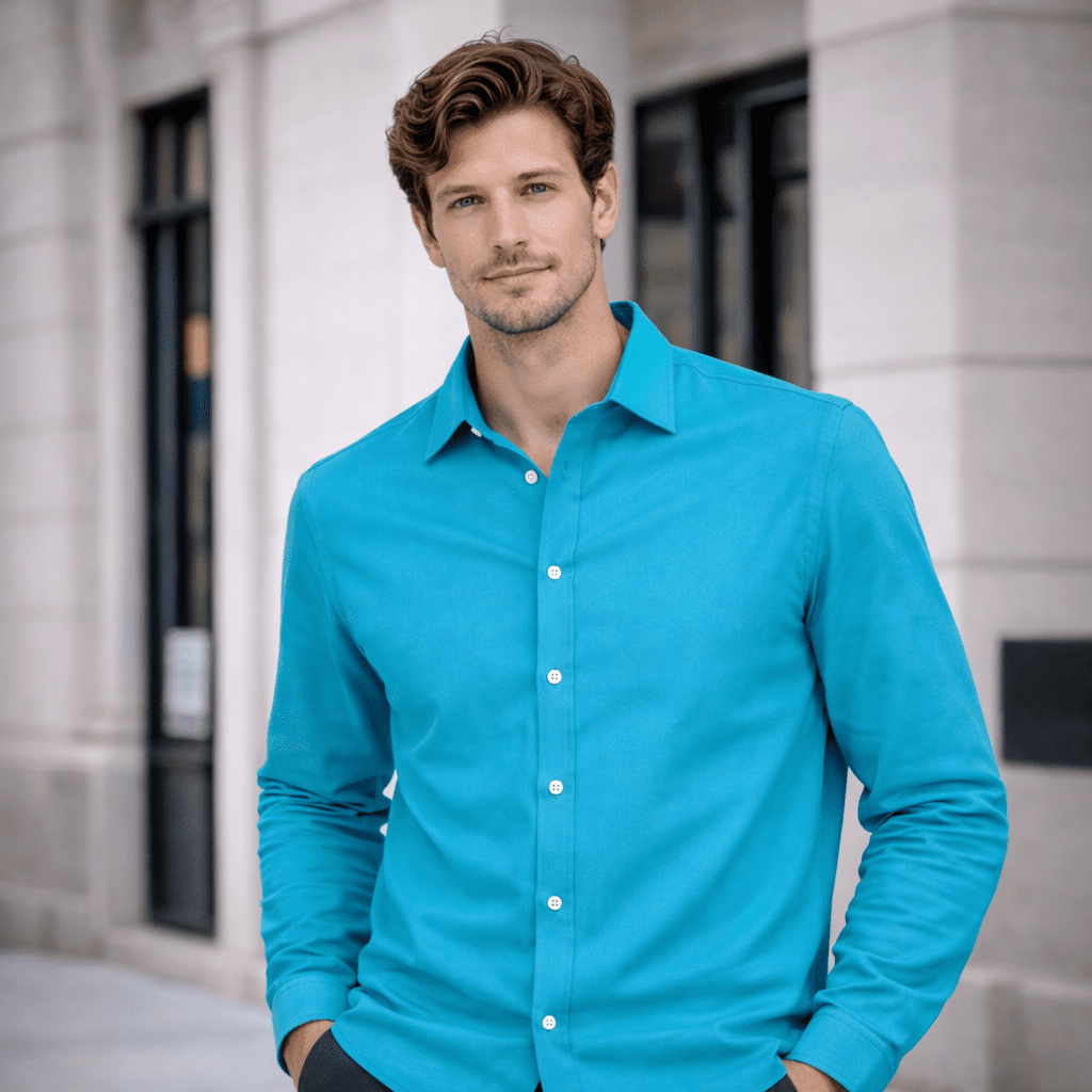 Aqua OverShirt Darven Shirt - Image 2