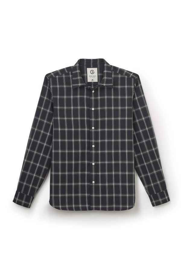 Darven Check Shirt Midnight – Men’s checked casual shirt