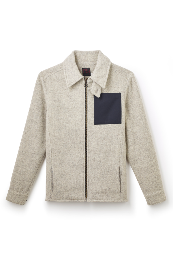 Jeffery Green Edison Zip Shacket – men’s zip-front shacket outerwear product image